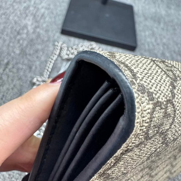 GUCCI Dionysus Chain Wallet Brown Canvas Shoulder Bag 699-011725 - Picture 7 of 16